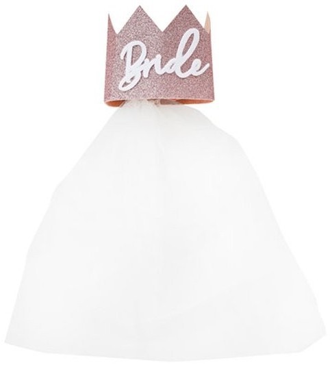 Bride Glitzerkrone mit Schleier