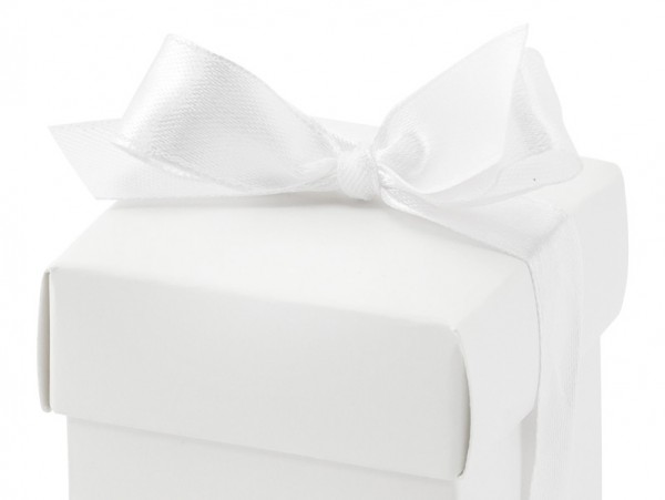 10 Geschenkboxen Weiß 5cm 2