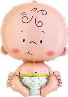 Folienballon Sitzendes Baby XL