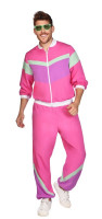 80er Jahre Trainingsanzug in Pink unisex