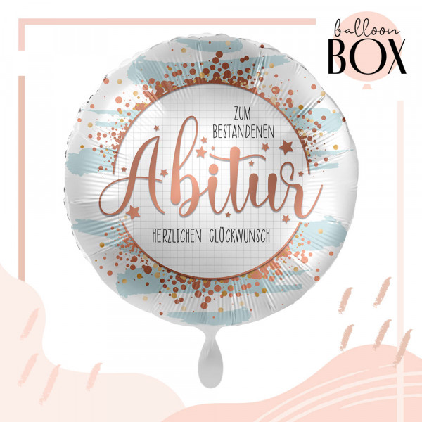 Balloha Geschenkbox DIY Abitur roségold XL
