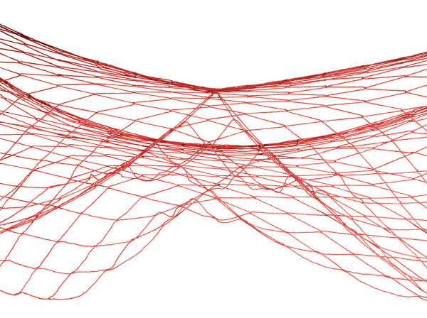 Rotes Fischernetz 1,2m x 3,6m