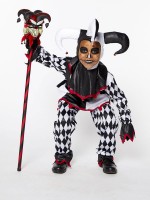 Zombie Hofnarr Kinderkostüm
