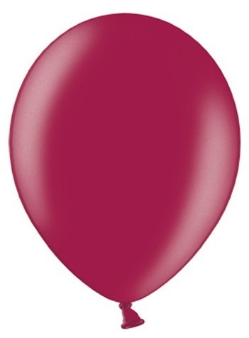 50 Partystar metallic Ballons brombeere 27cm