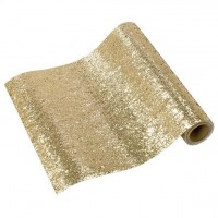 Tischläufer gold-glitzernd 1,8m x 30cm