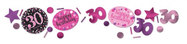 Pink 30th Birthday Streudeko 34g