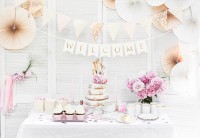 DIY Welcome Girlande weiß 95cm