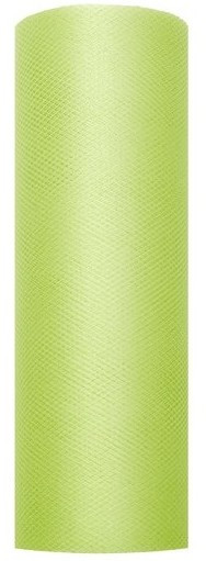 Tüll Stoff Luna hellgrün 9m x 15cm