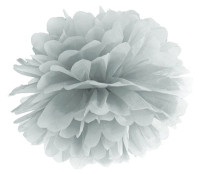 Pompon Romy silber 35cm