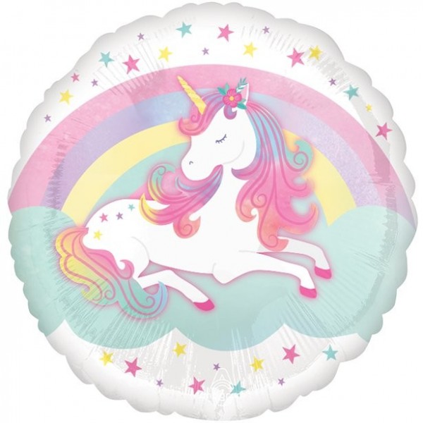 Wonderland Einhorn Folienballon 45cm