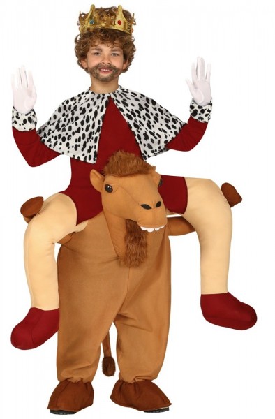 König auf Kamel Reiter Kostüm für Kinder