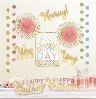 Flawless Birthday Deko Set 12-teilig