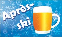 Apres Ski Bierkrug Flagge 150 x 90cm