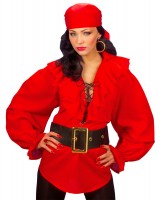 Rote Piratenlady Bluse Sila