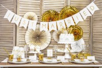 Vorschau: 10 Goldene metallic Geschenkboxen