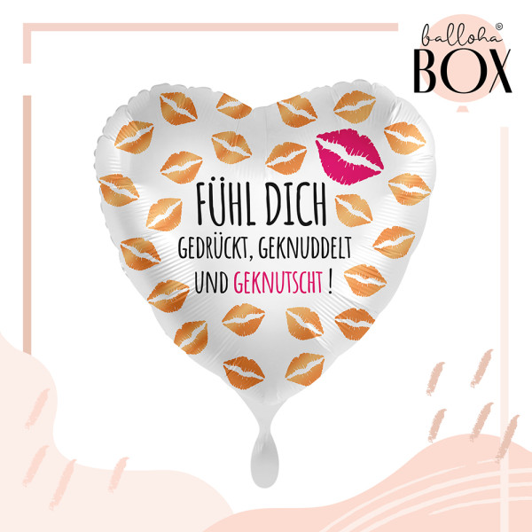 Balloha Geschenkbox DIY Fühl dich geknutscht XL