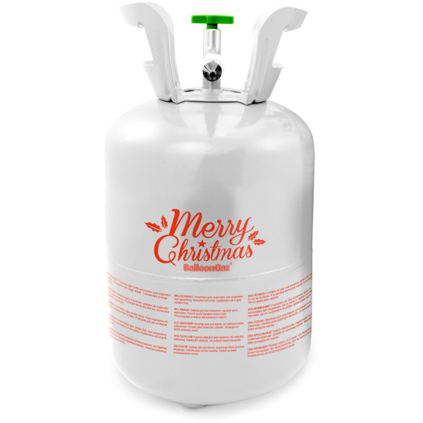 Merry Christmas Heliumflasche mit Ballons 6