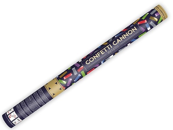 Bunte Metallic Konfetti Kanone 60cm