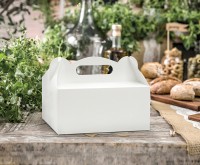 10 Weiße Geschenkboxen Wonderland