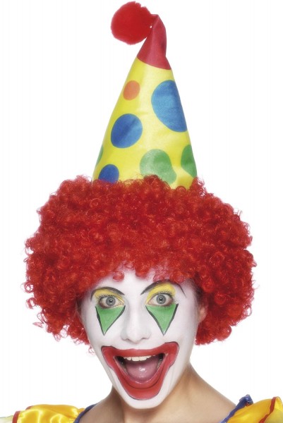 Rote Clowns Perücke Mit Hut
