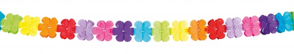 Hippie Flower Power Girlande 4m