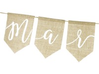 Vorschau: Just married Jute Girlande 1,85m x 23cm