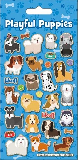 Spielende Welpen Sticker