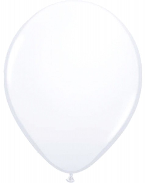 20 Ballons Partydeko weiß 13cm