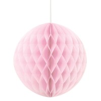 Deko Fluffy Wabenball Rosa 20cm