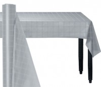 Silberne Papier Tischrolle 8 x 1,2m