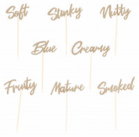 Vorschau: 8 Cheese Note Spieße 8cm