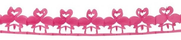 Papier Girlande Küssende Flamingos 2,5m