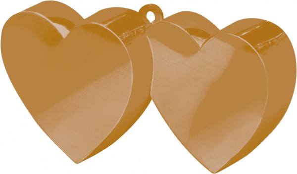 Doppelherz Ballongewicht in Gold