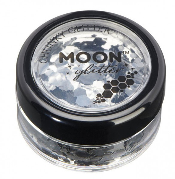 Grobes Chunky Glitter in Silber 3g