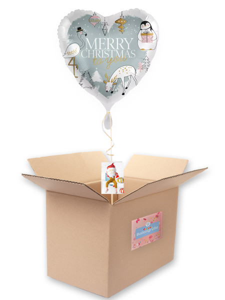 Winterwald Herzballon 45 cm