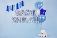 Folienballon E silber 35cm