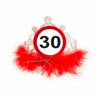 Verkehrsschild 30 Geburtstagskrone