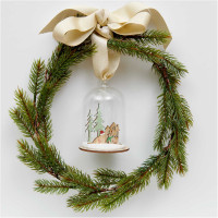 Winterspatzen Glas Baumschmuck 7,5 x 11cm