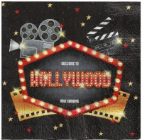 20 Hollywood Servietten Kinohit 33cm