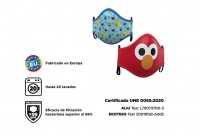 Vorschau: 2 Mund-Nase-Masken Elmo and Friends Erwachsene