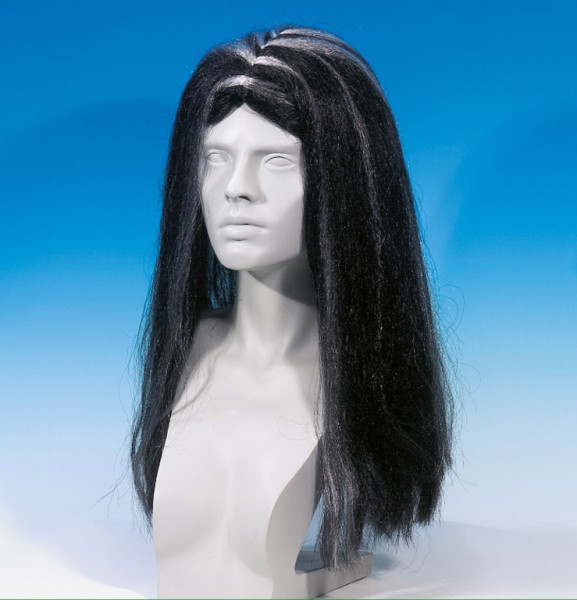 Schwarze Hexenperücke Cassandra