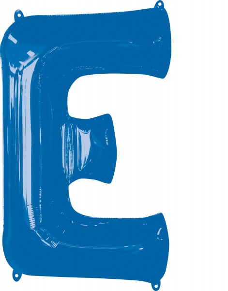 Folienballon Buchstabe E blau XL 81cm
