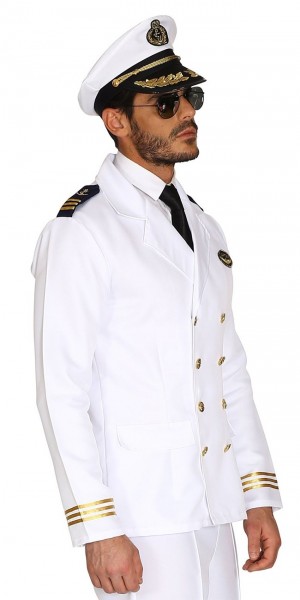 KapitÃ¤nsjacke weiÃ-gold fÃ¼r Herren 4