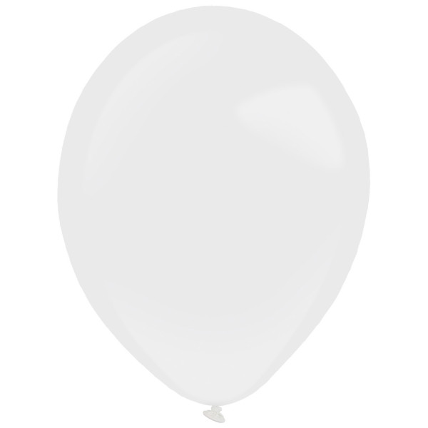 100 Latexballons Frost Weiß 12cm