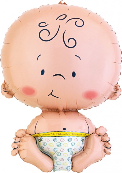 Folienballon Sitzendes Baby XL