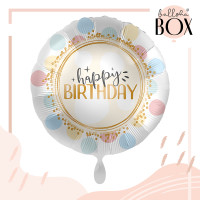 Vorschau: Balloha Geschenkbox DIY Birthday Rainbow Dots XL