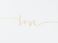 Vorschau: Gästebuch Love gold 24 x 18,5cm