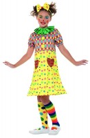 Vorschau: Kunterbuntes Clown Kostüm für Mädchen