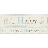 Vorschau: Peter Hase Happy Birthday Banner Set 3 Stück