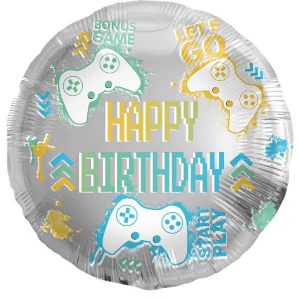 Bonus Games Birthday Folienballon 45cm